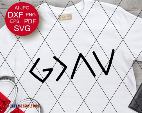  God Is Greater Than The Highs and Lows Svg Party season Store 1